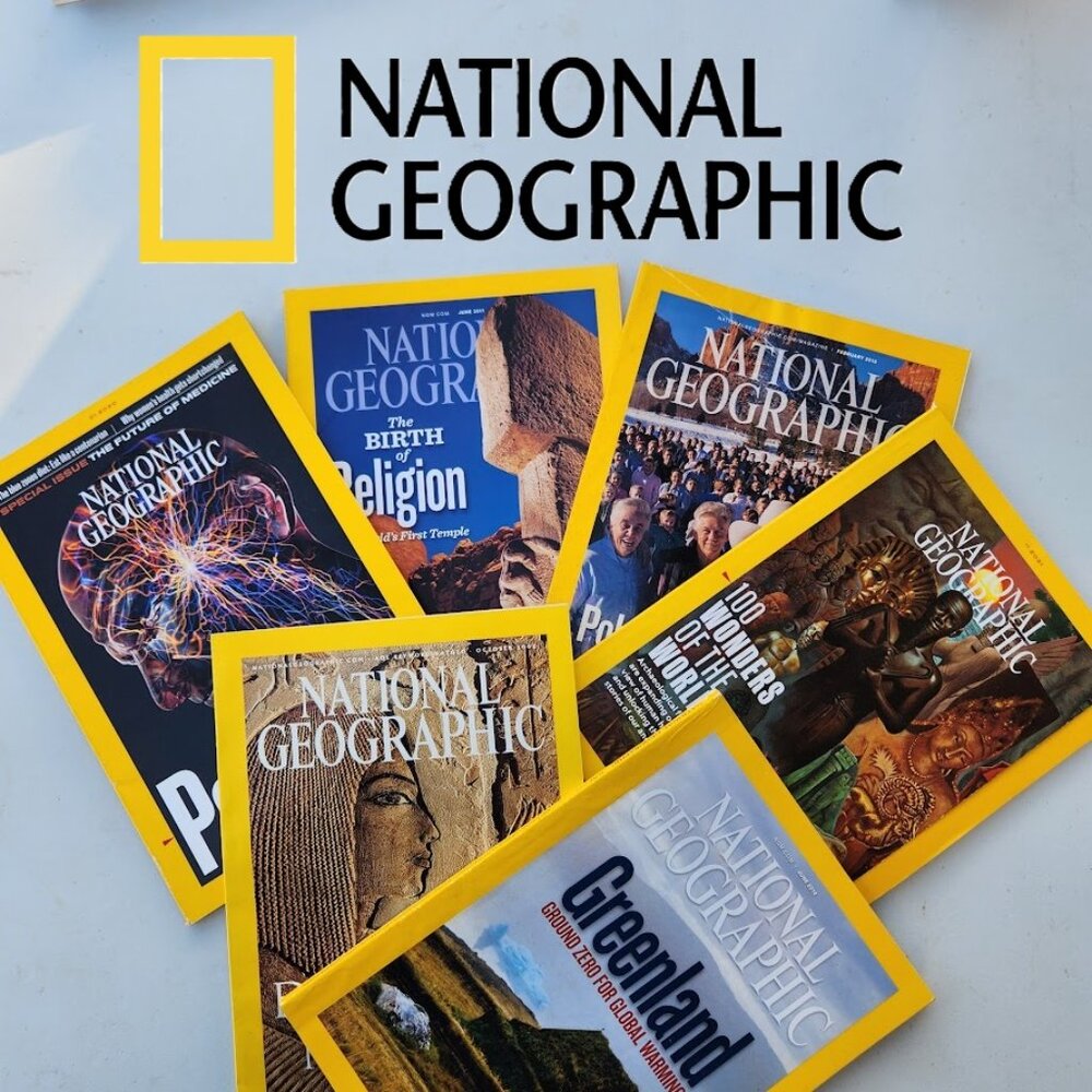 2X National Geographic Magazine Bundle Lot of 2 Magazines 1960 - 2024